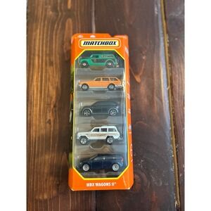 Matchbox MBX Wagons II 5-Pack Jeep Grand Wagoneer Mercedes Volvo Mini 70 Years